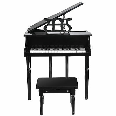 A piano for toddlers should come with a seat and a music stand