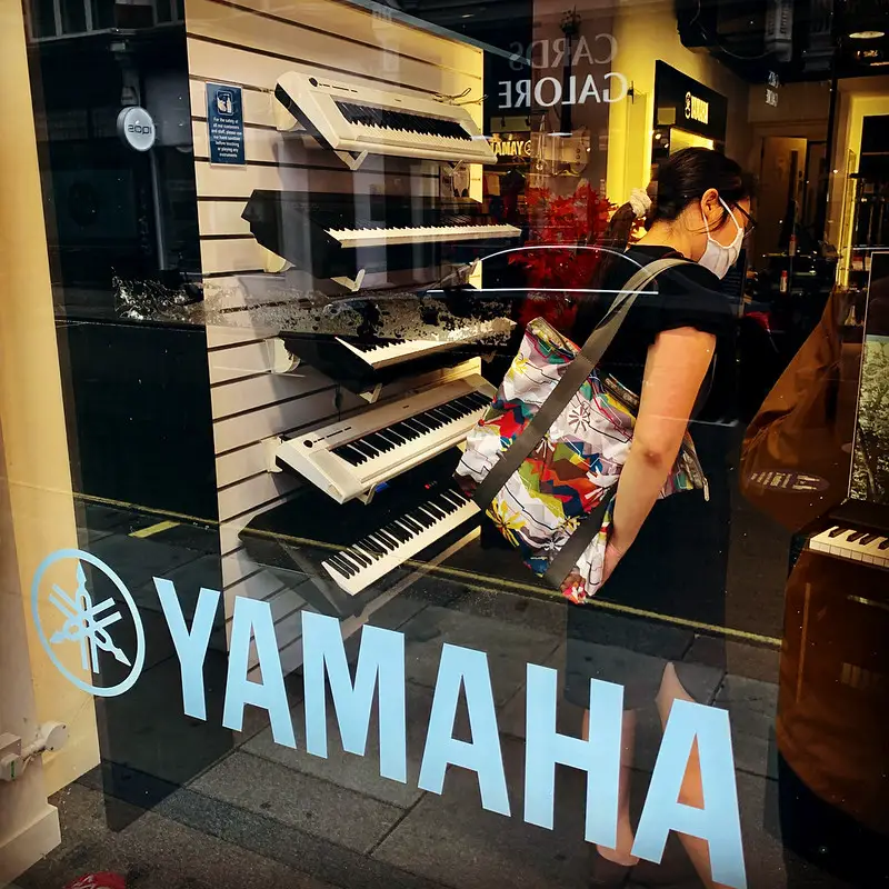 Yamaha Piano Store at 160 Wardour Street in London selling Piano Keyboards -